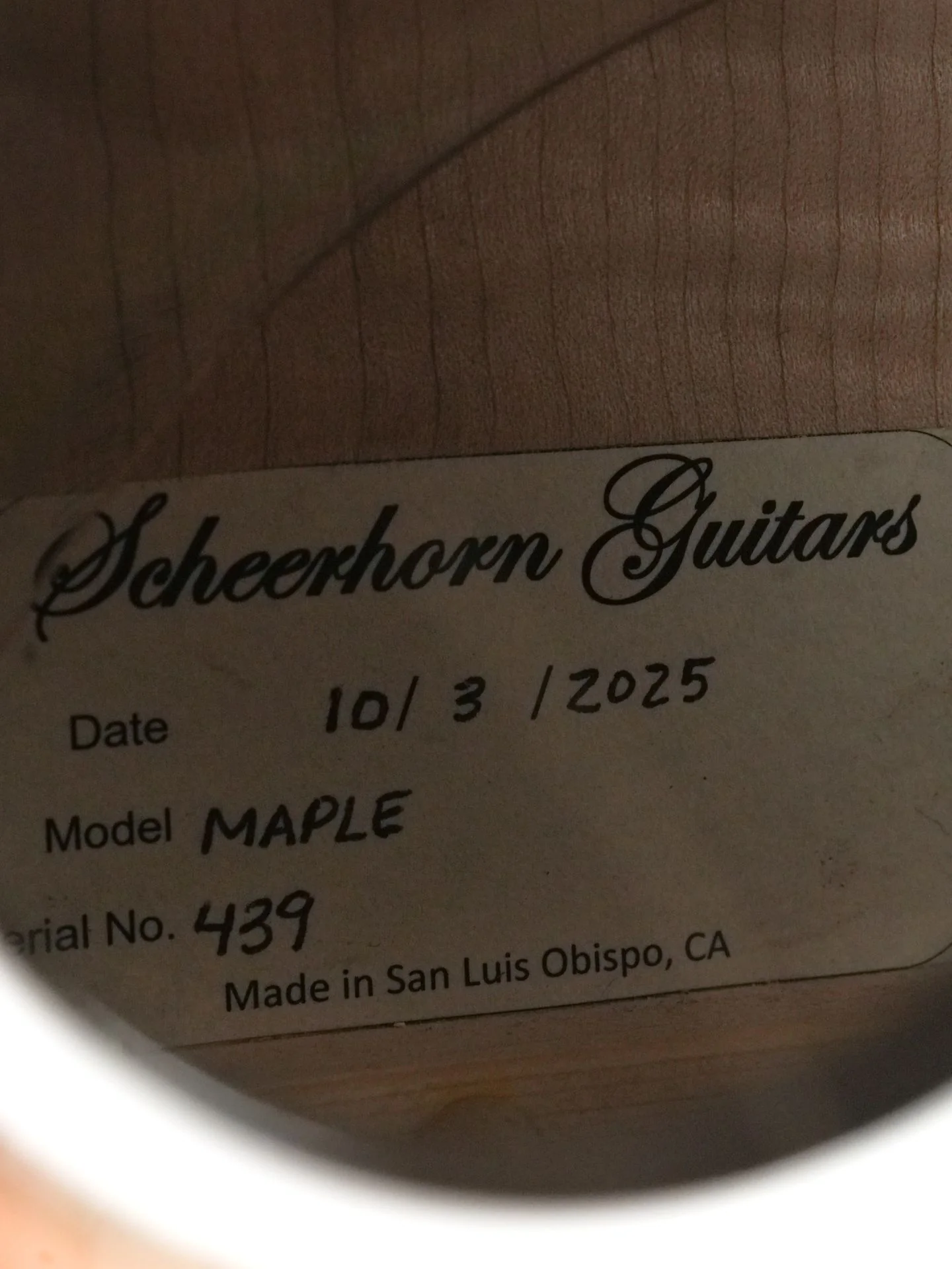 Scheerhorn L Body Figured Maple Square Neck - Image 12