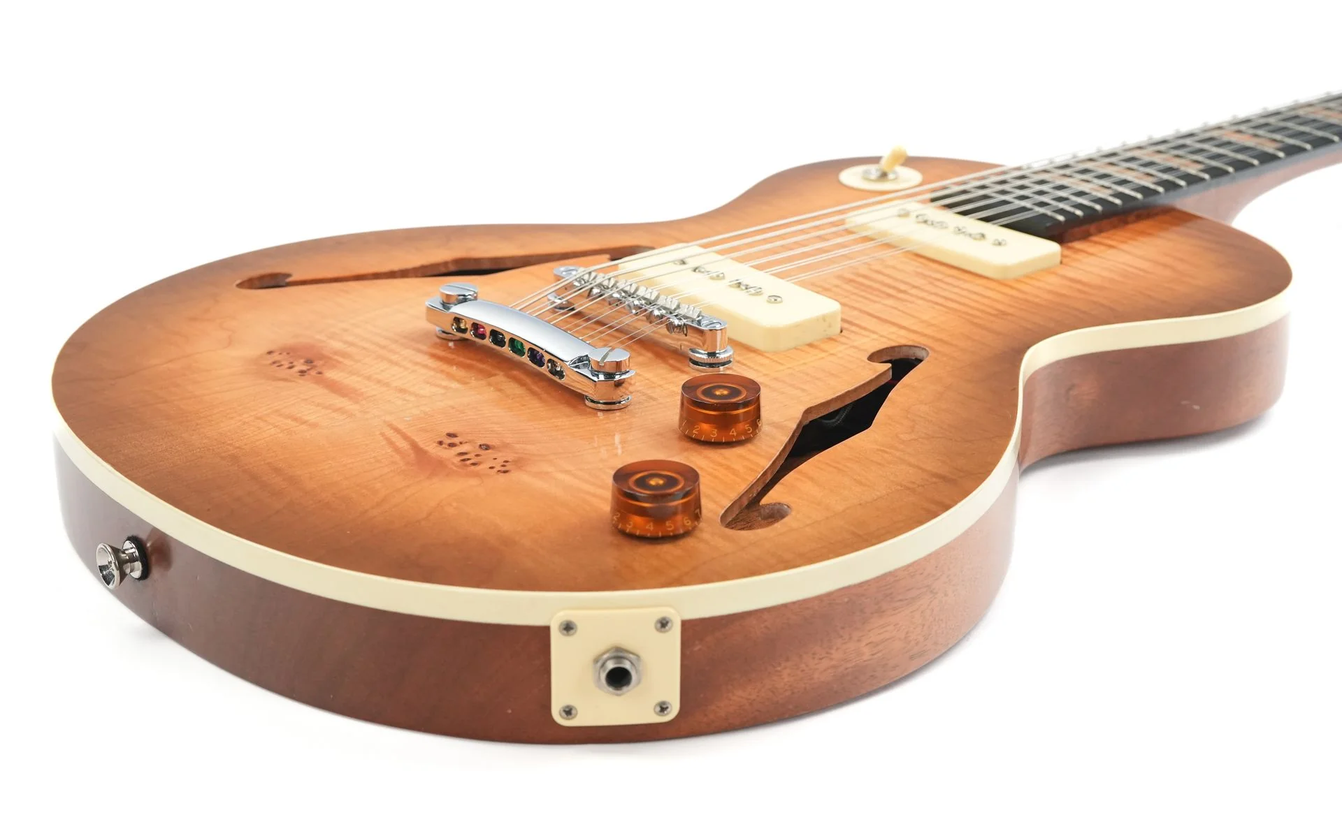 Stoney Creek Obsidian Semi Hollow 12 String 2020 - Image 11