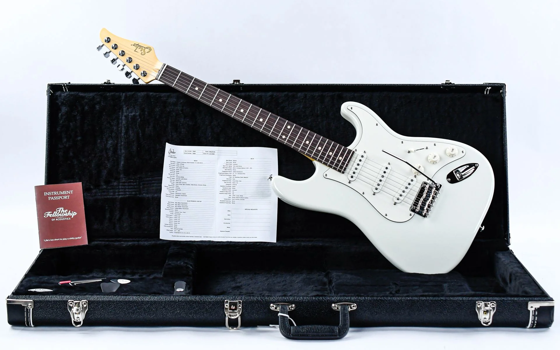 Suhr Classic S Antique Olympic White SSS - Image 3