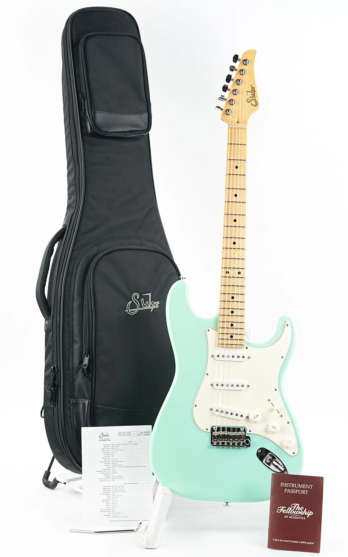 Suhr Classic S Antique Surf Green Maple 2025 - Image 3