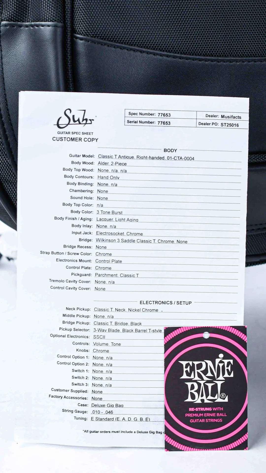Suhr Classic T Antique 3 Tone Sunburst - Image 13