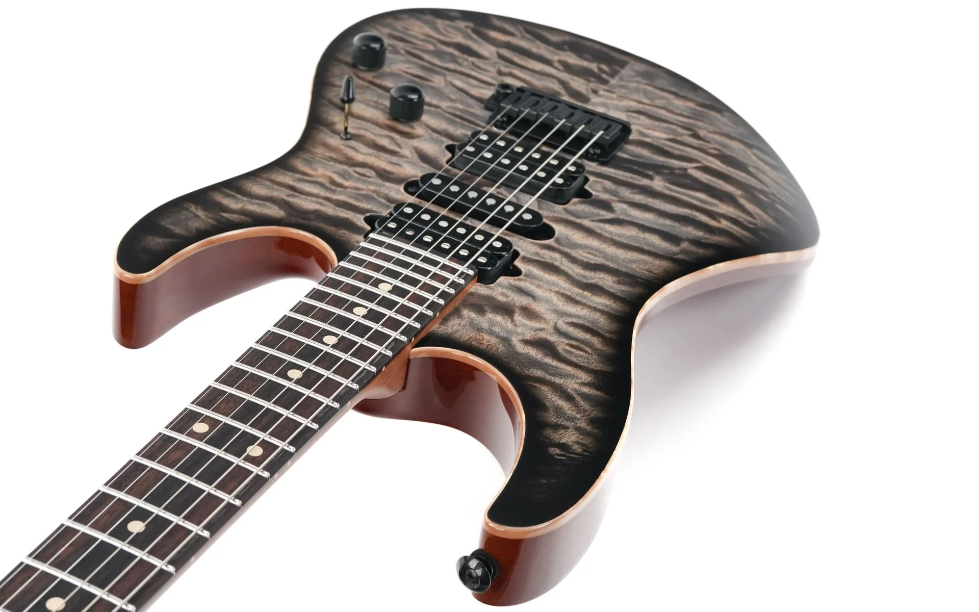 Suhr Modern Custom Faded Trans Charcoal Burst - Image 10