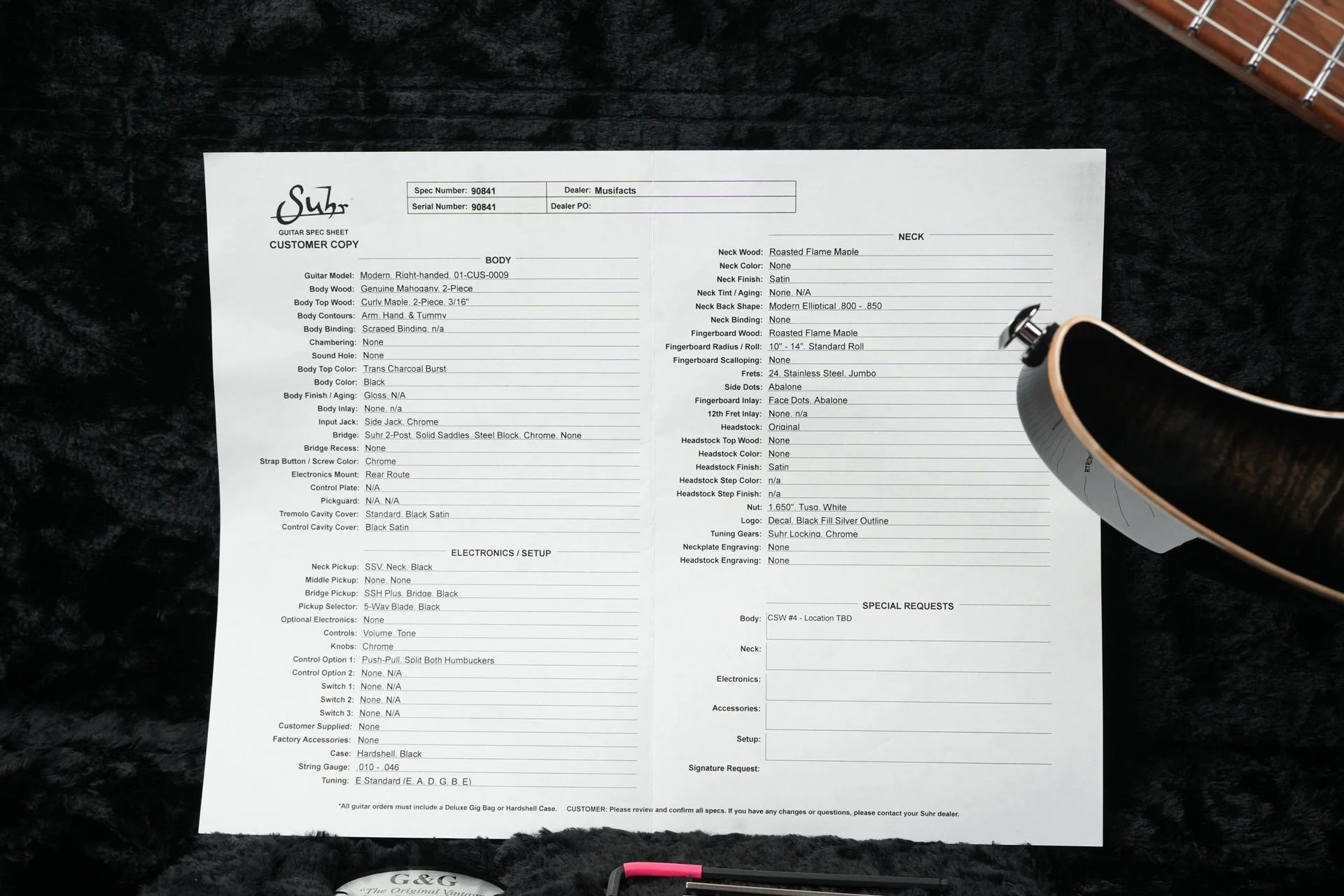 Suhr Modern Custom Trans Charcoal Burst - Image 13