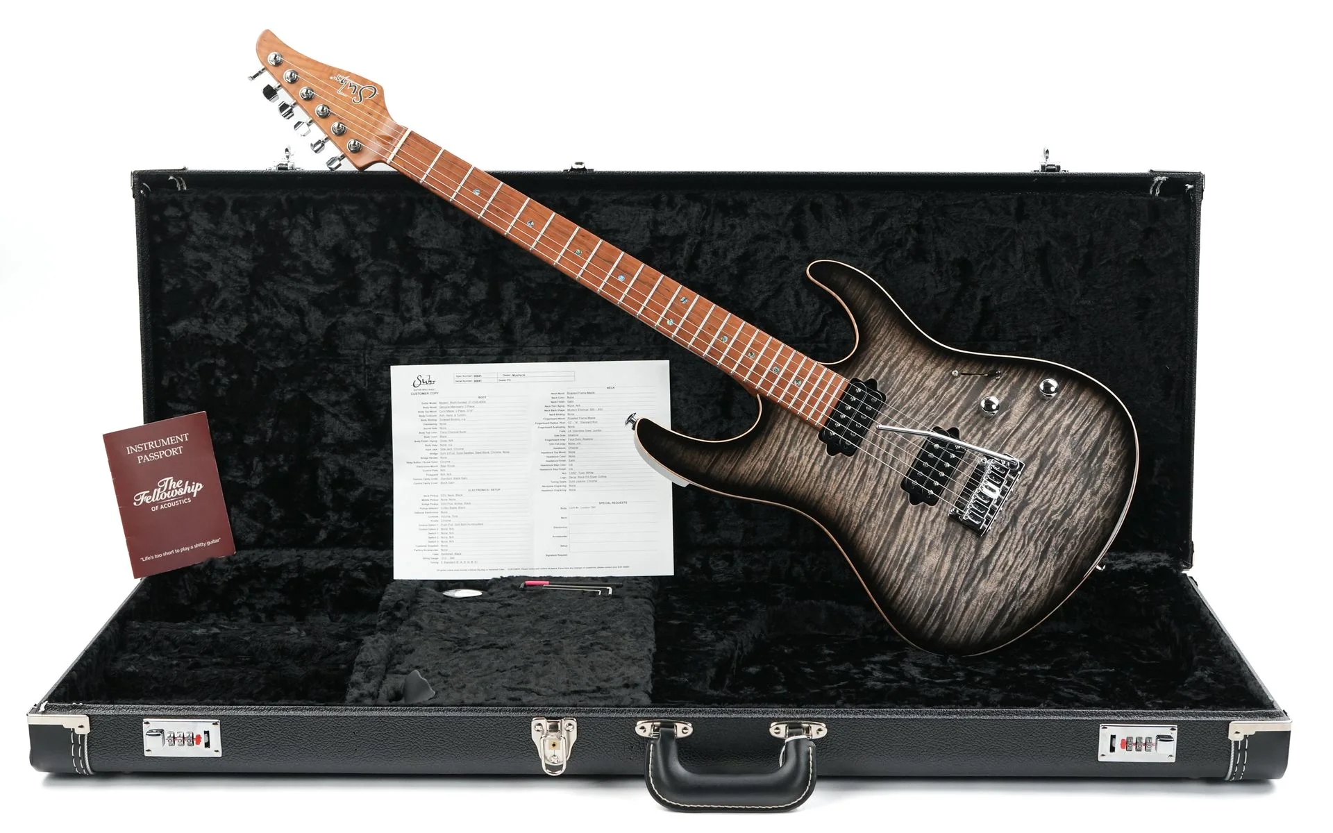 Suhr Modern Custom Trans Charcoal Burst - Image 3