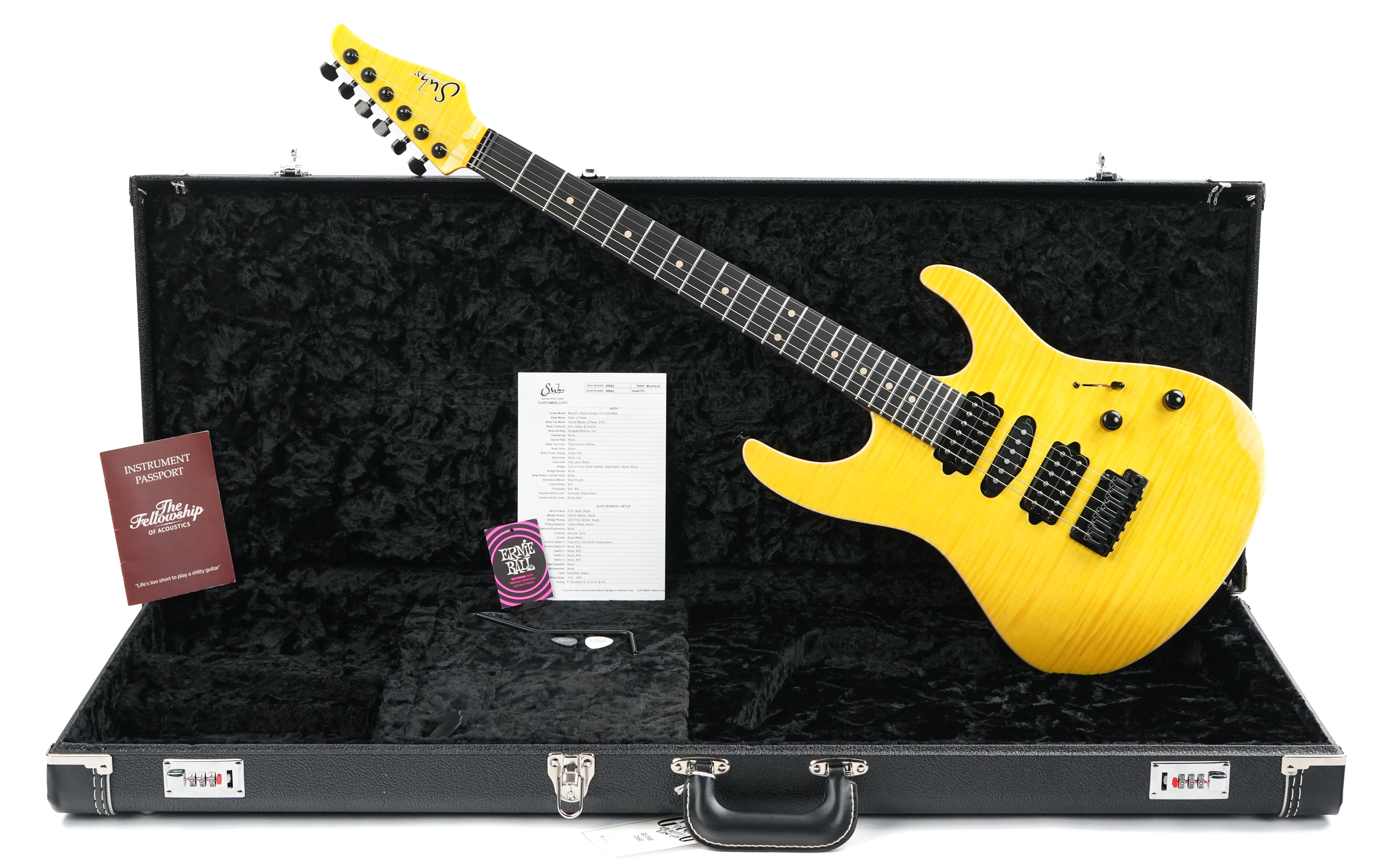 Suhr Modern Custom Trans Lemon Yellow - Image 3