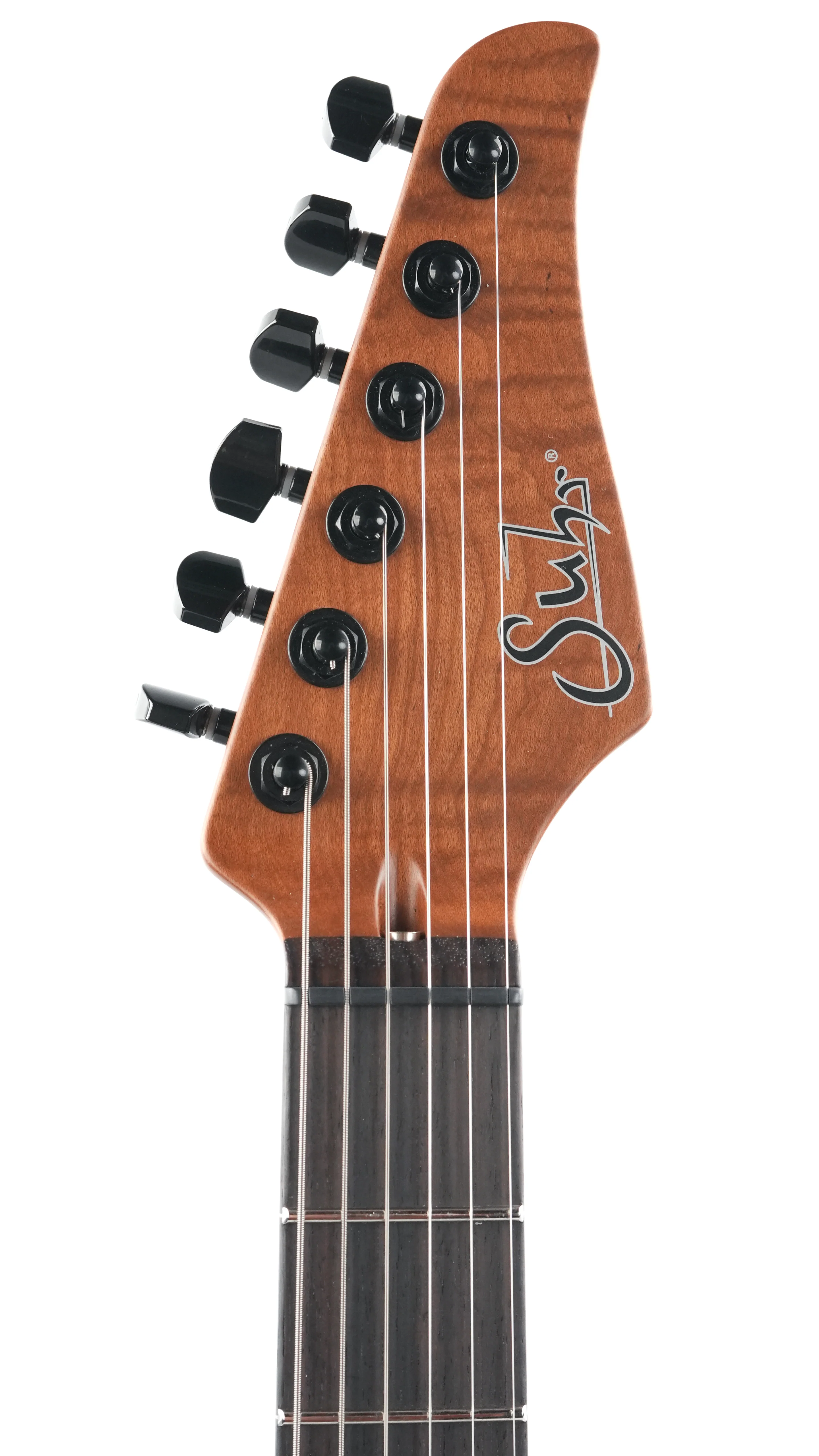 Suhr Modern Custum Waterfall Burl Maple Faded Trans Green Burst - Image 2