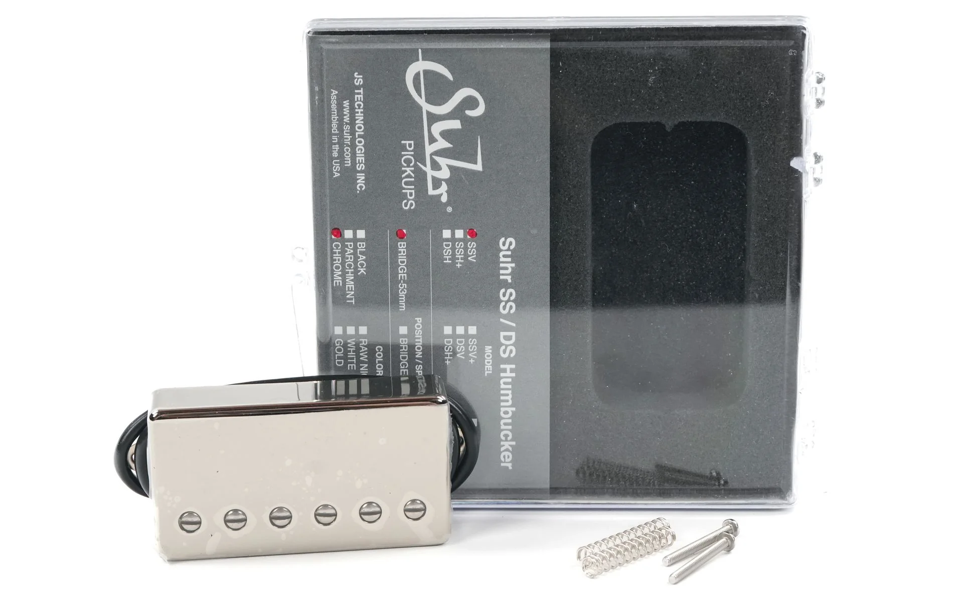 Suhr SSV Single Screw Vintage Humbucker Pickup Bridge 53mm Nickel Chrome - Image 2