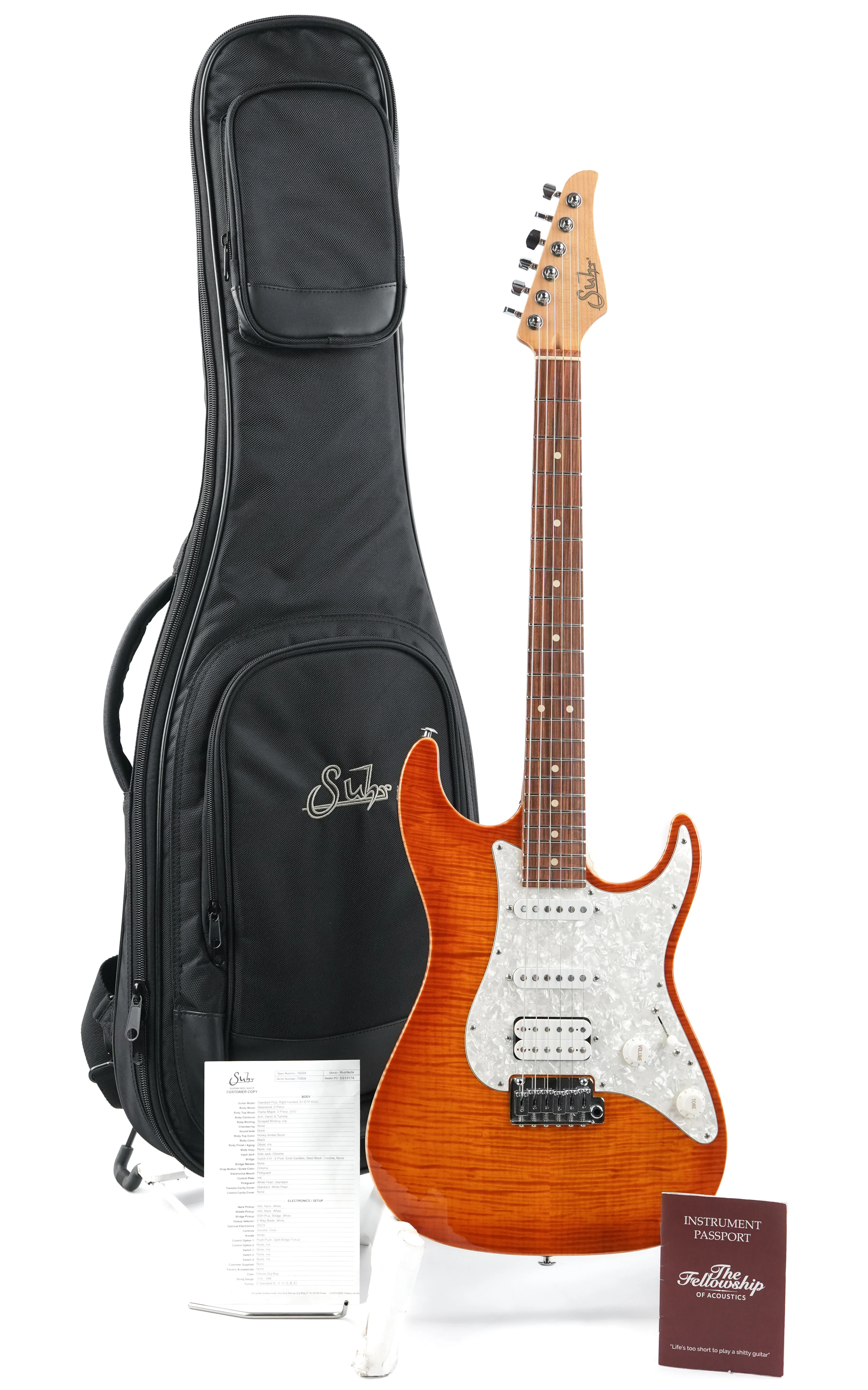 Suhr Standard Plus HSS Trans Honey Amber Burst 2024 - Image 3