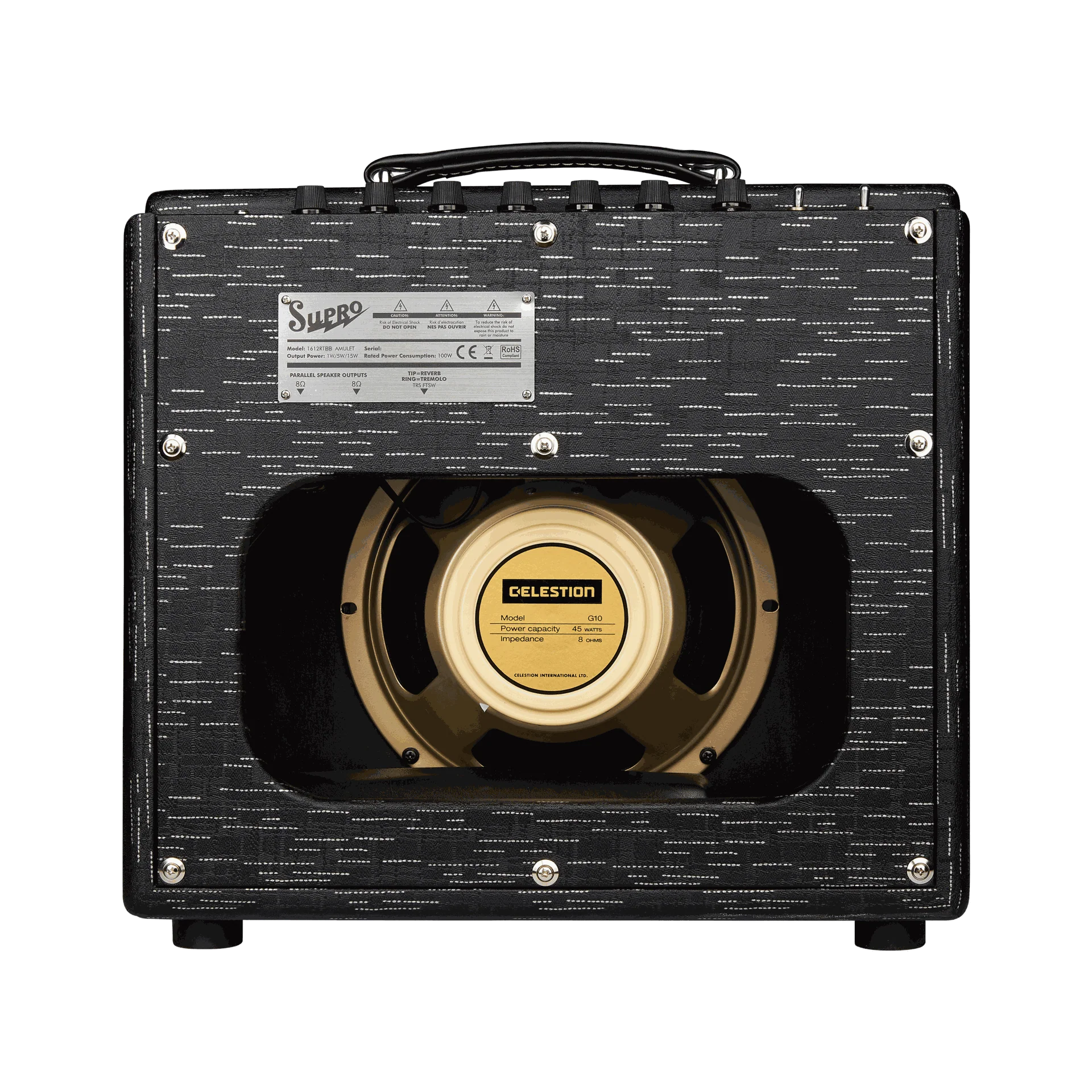Supro Amulet 1x10 Combo Black on Black - Image 6