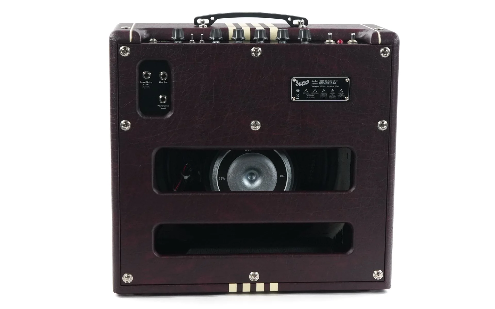 Supro Delta King 12 Burgundy White - Image 7