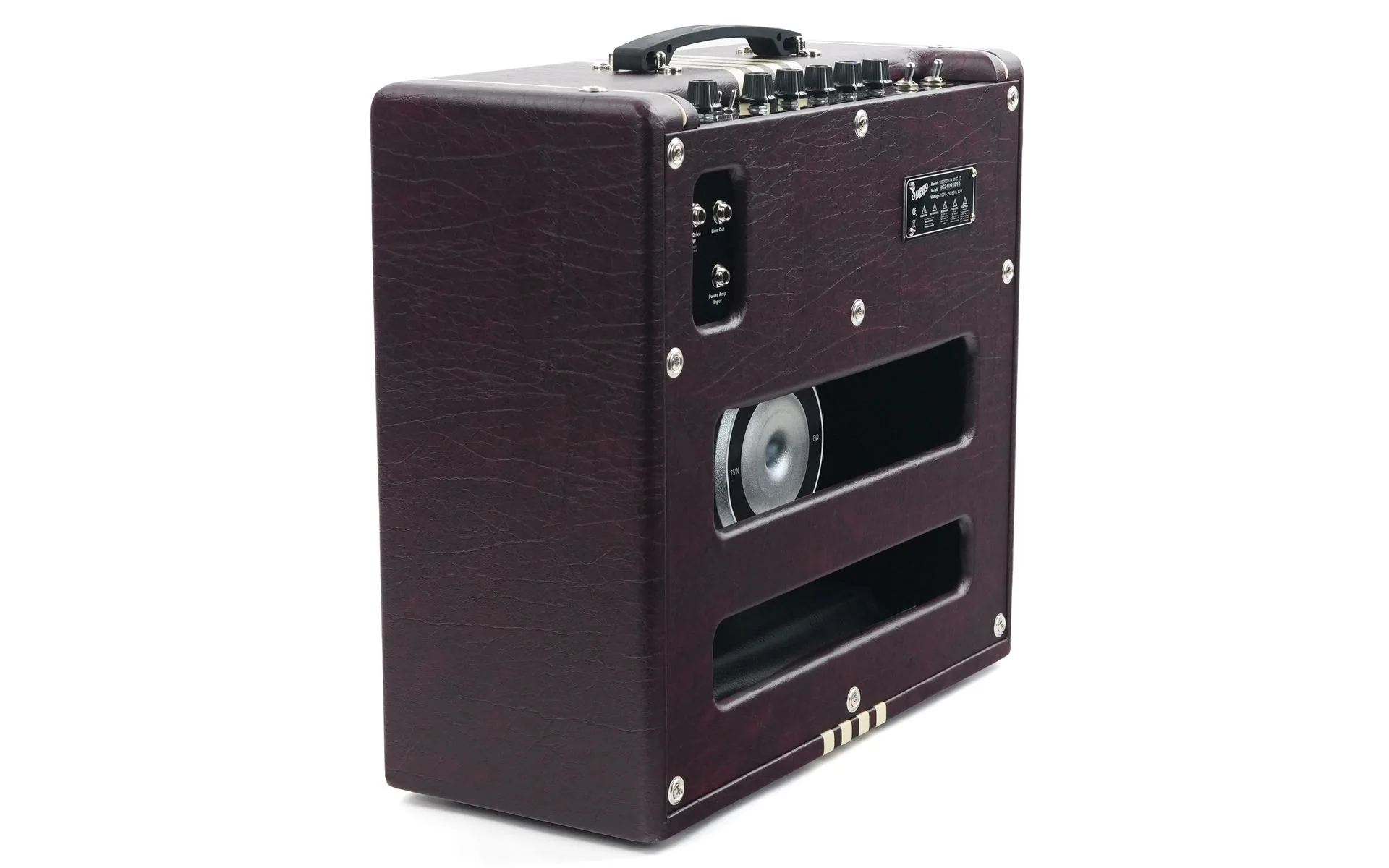 Supro Delta King 12 Burgundy White - Image 9