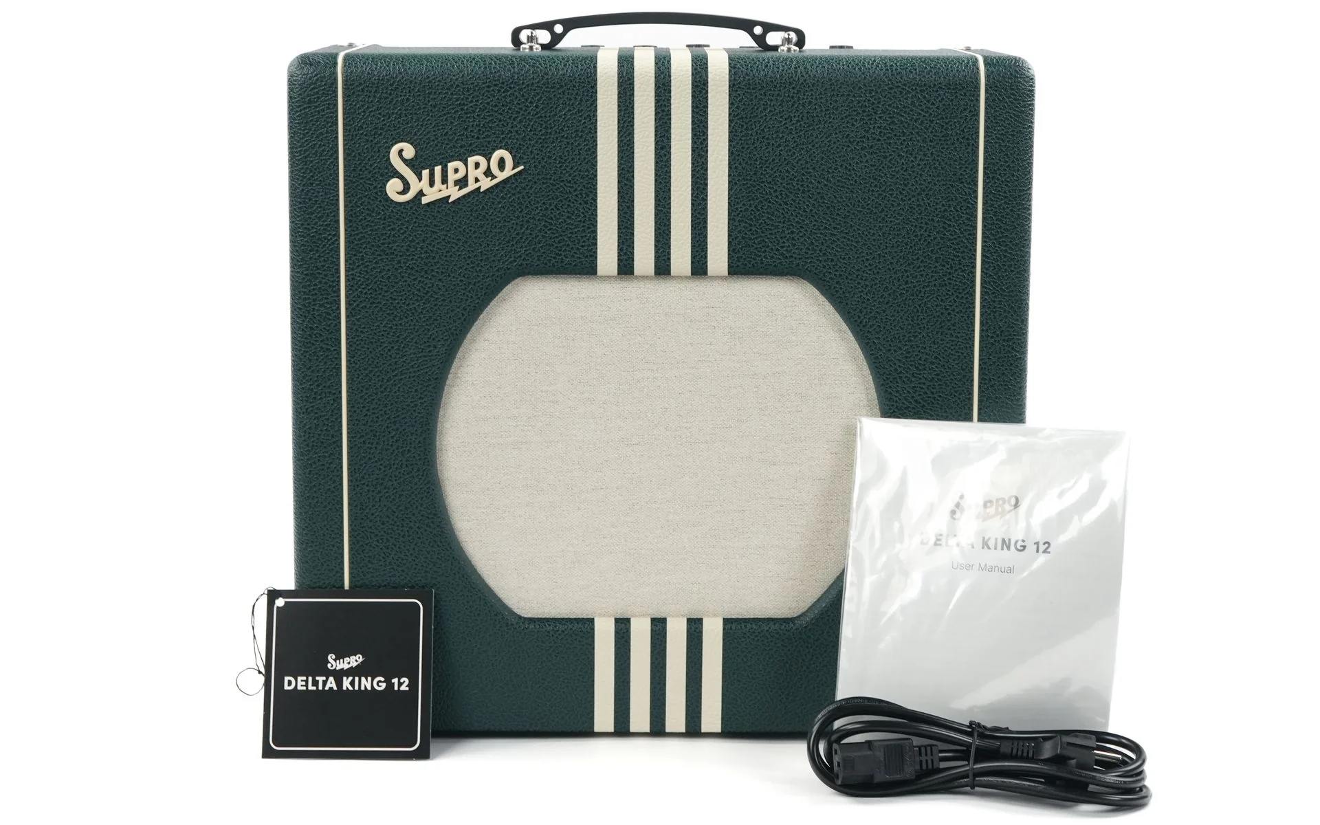 Supro Delta King 12 Emerald Green Cream - Image 2