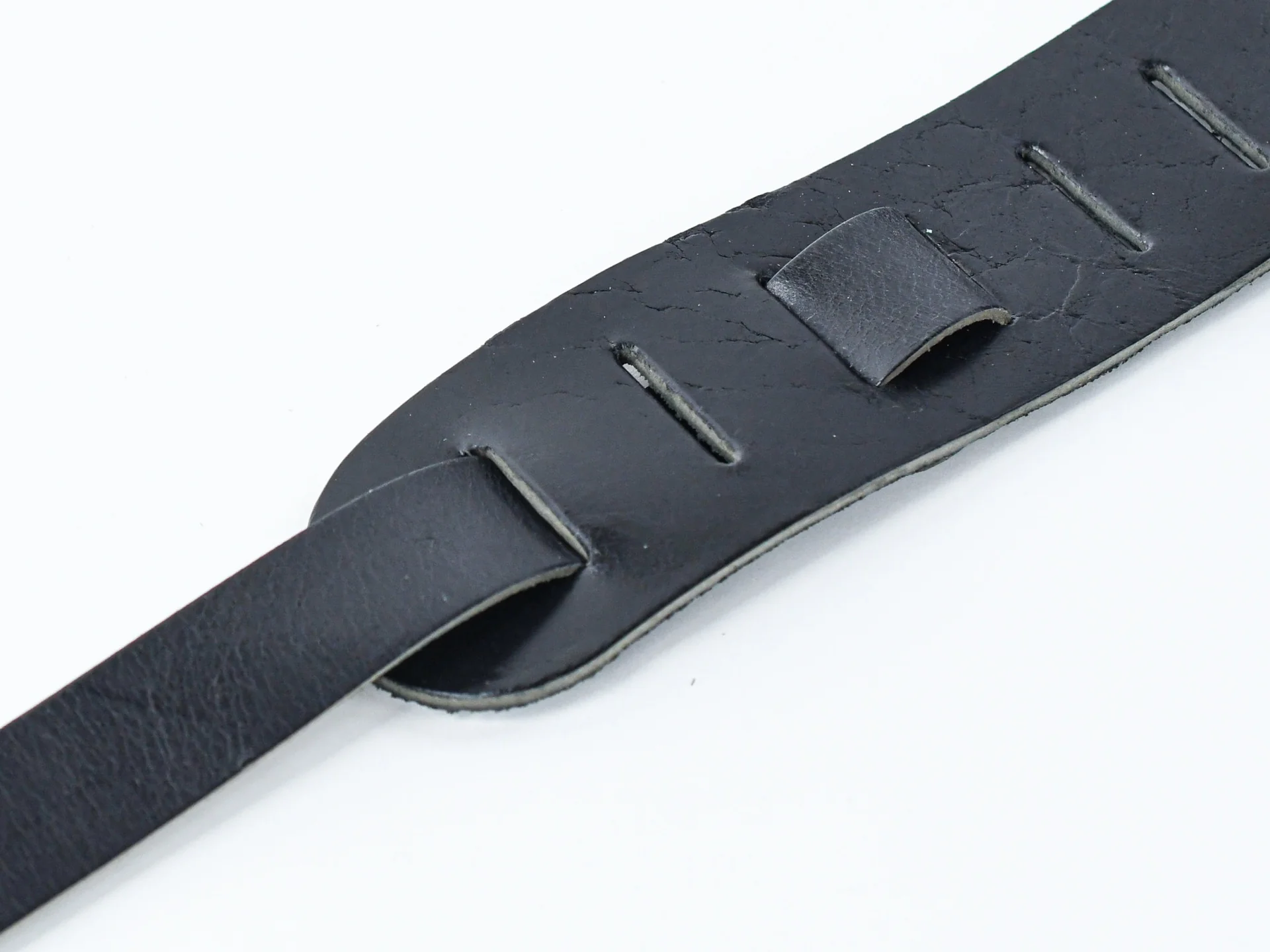 TFOA Leather Guitar Strap Black - Image 3