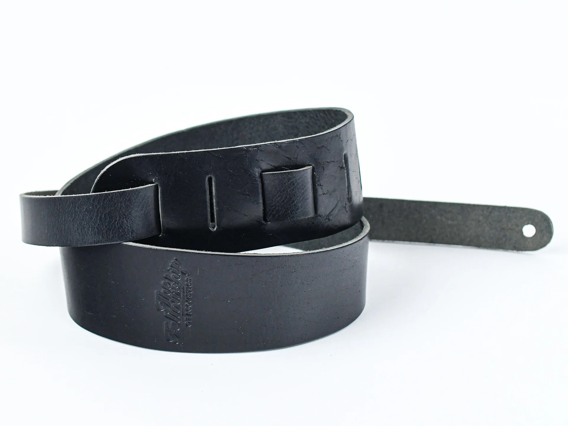 TFOA Leather Guitar Strap Black - Image 7