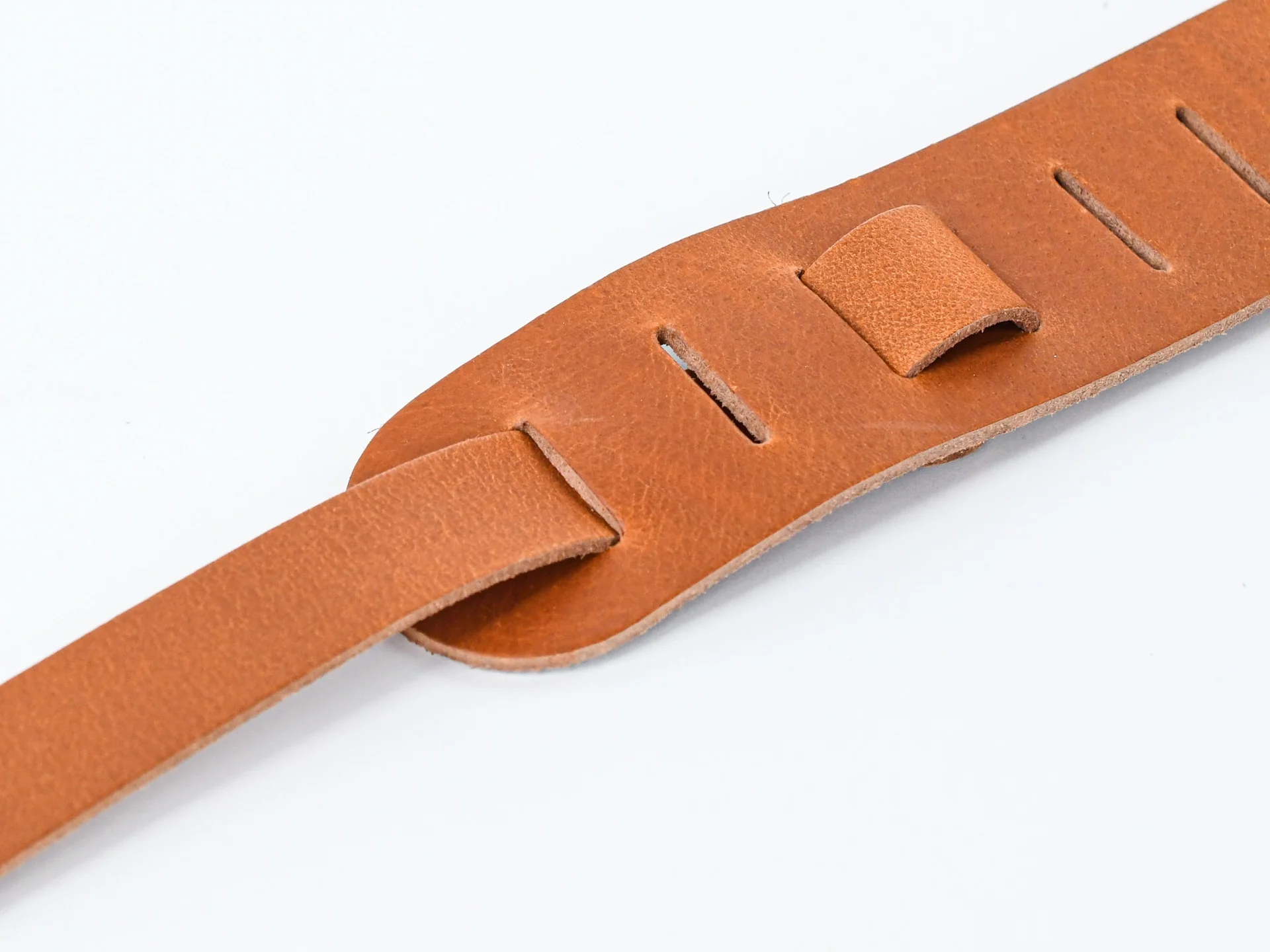 TFOA Leather Guitar Strap Cognac - Image 3