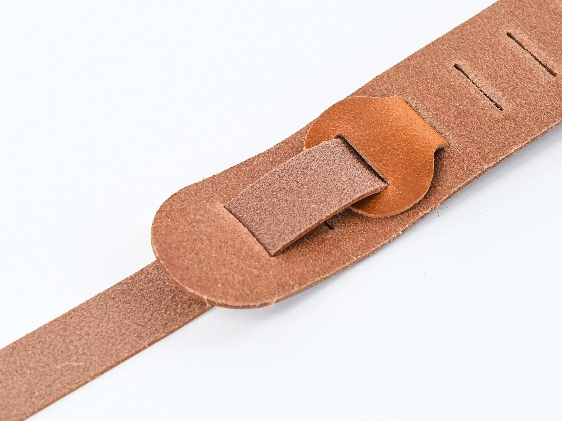 TFOA Leather Guitar Strap Cognac - Image 4