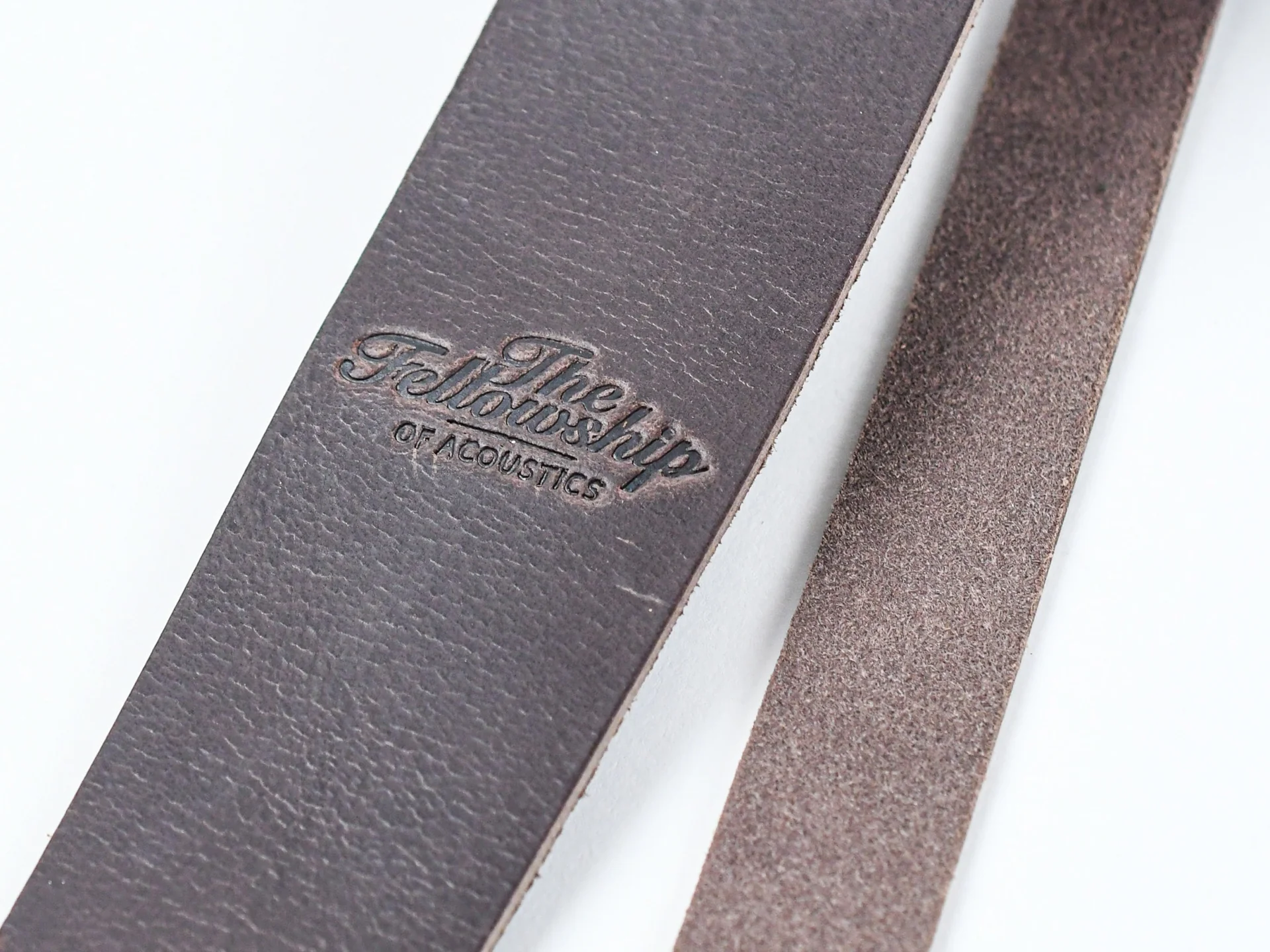 TFOA Leather Guitar Strap Dark Brown - Image 6