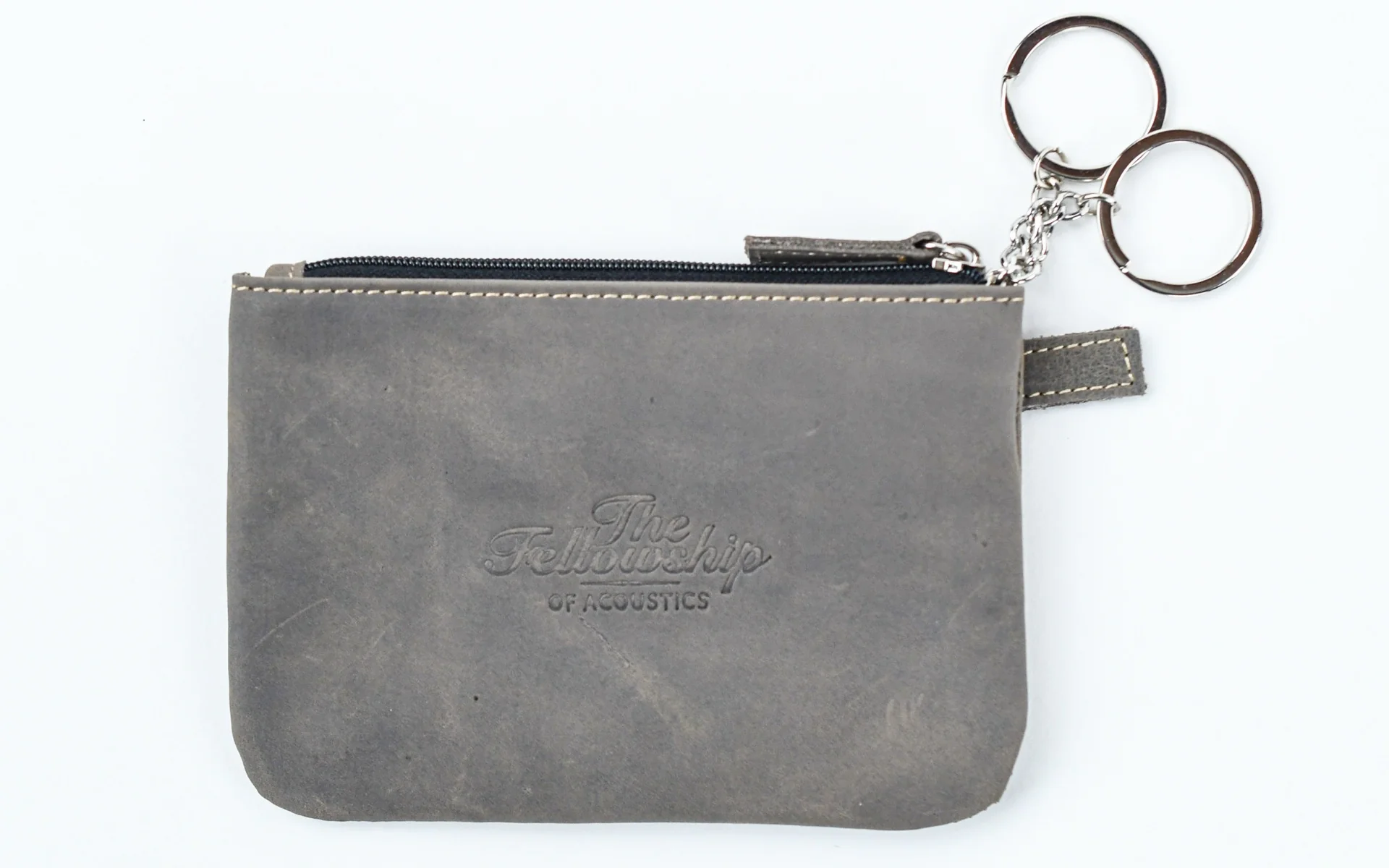 TFOA Leather Pouch Grey - Image 3