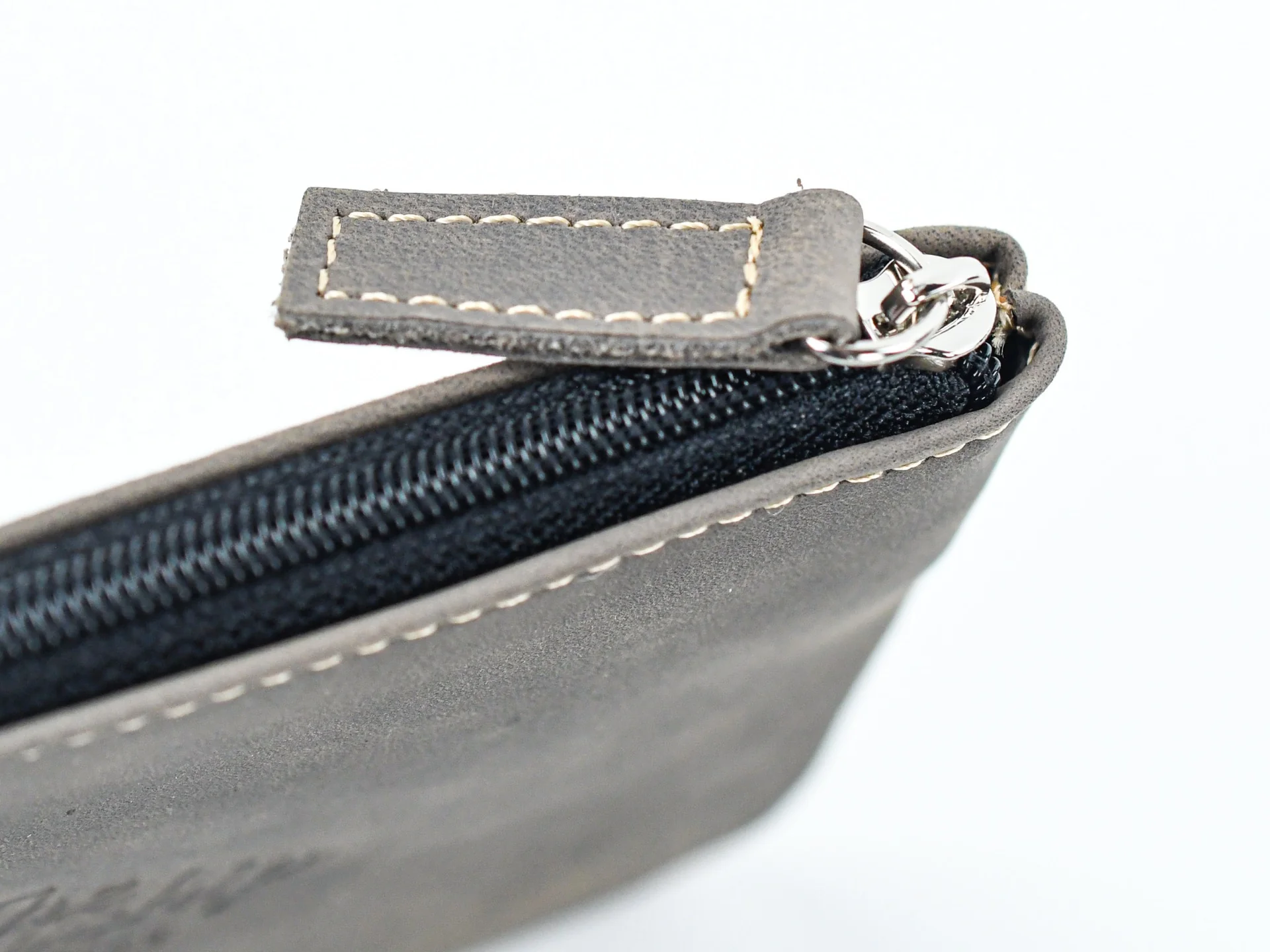TFOA Leather Pouch Grey - Image 4