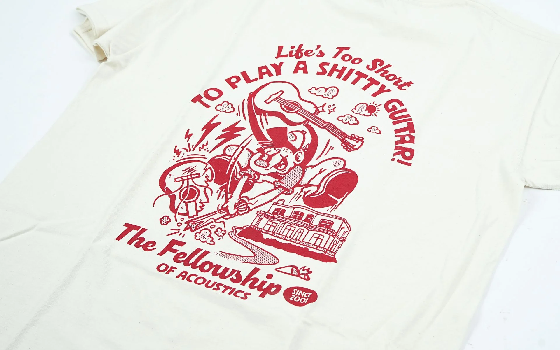 TFOA Life's Too Short Smash Cartoon T-Shirt - Image 2