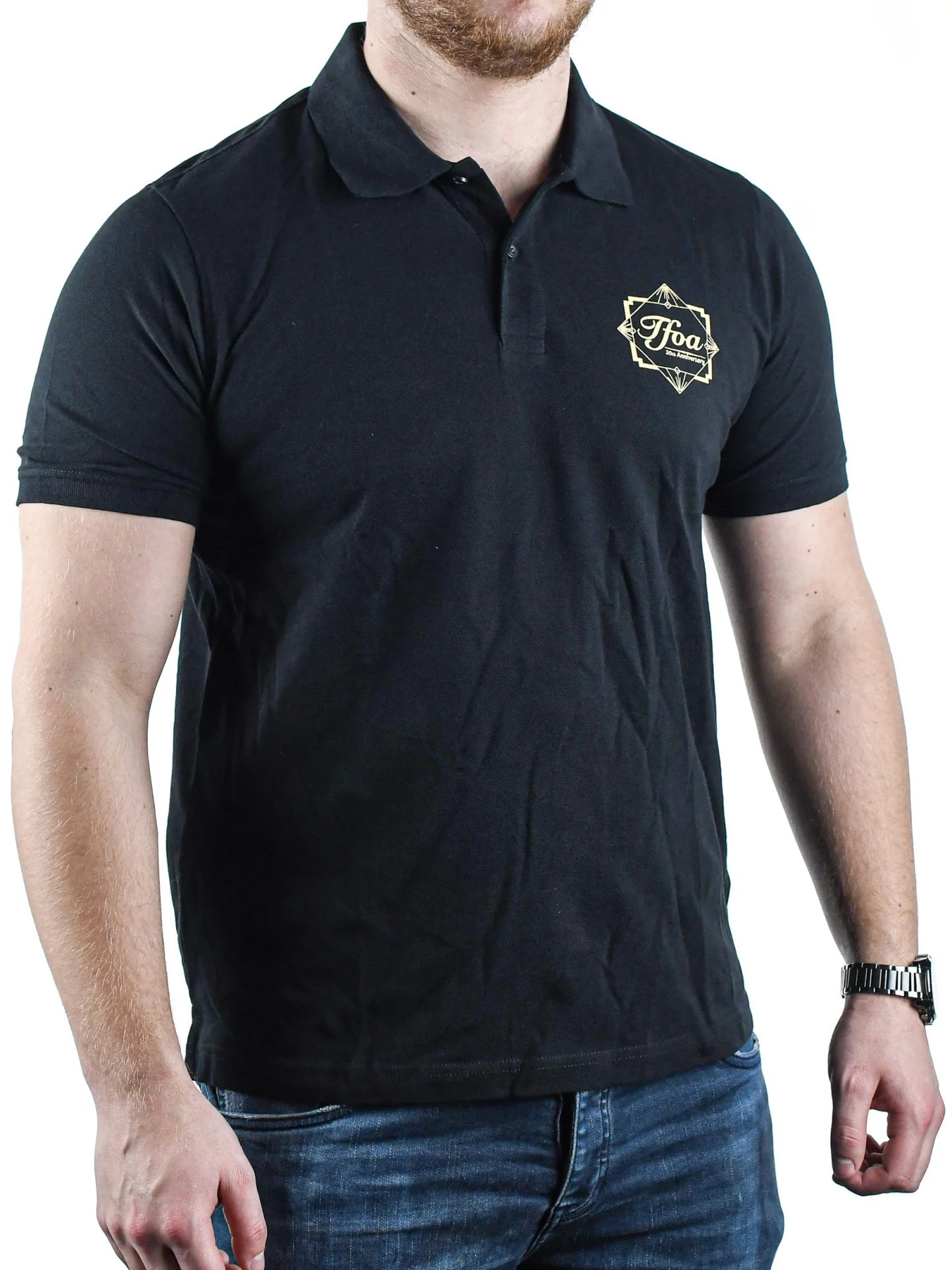 TFOA Polo Anniversary Logo Black - Image 2