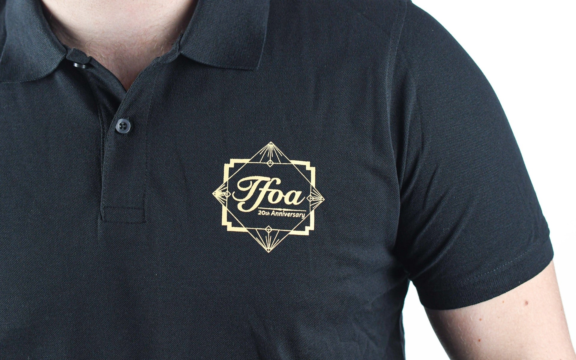 TFOA Polo Anniversary Logo Black - Image 6