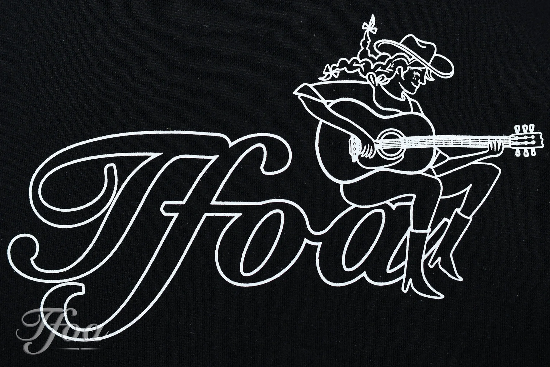 TFOA Zipped Hoodie Country Girl Black - Image 4