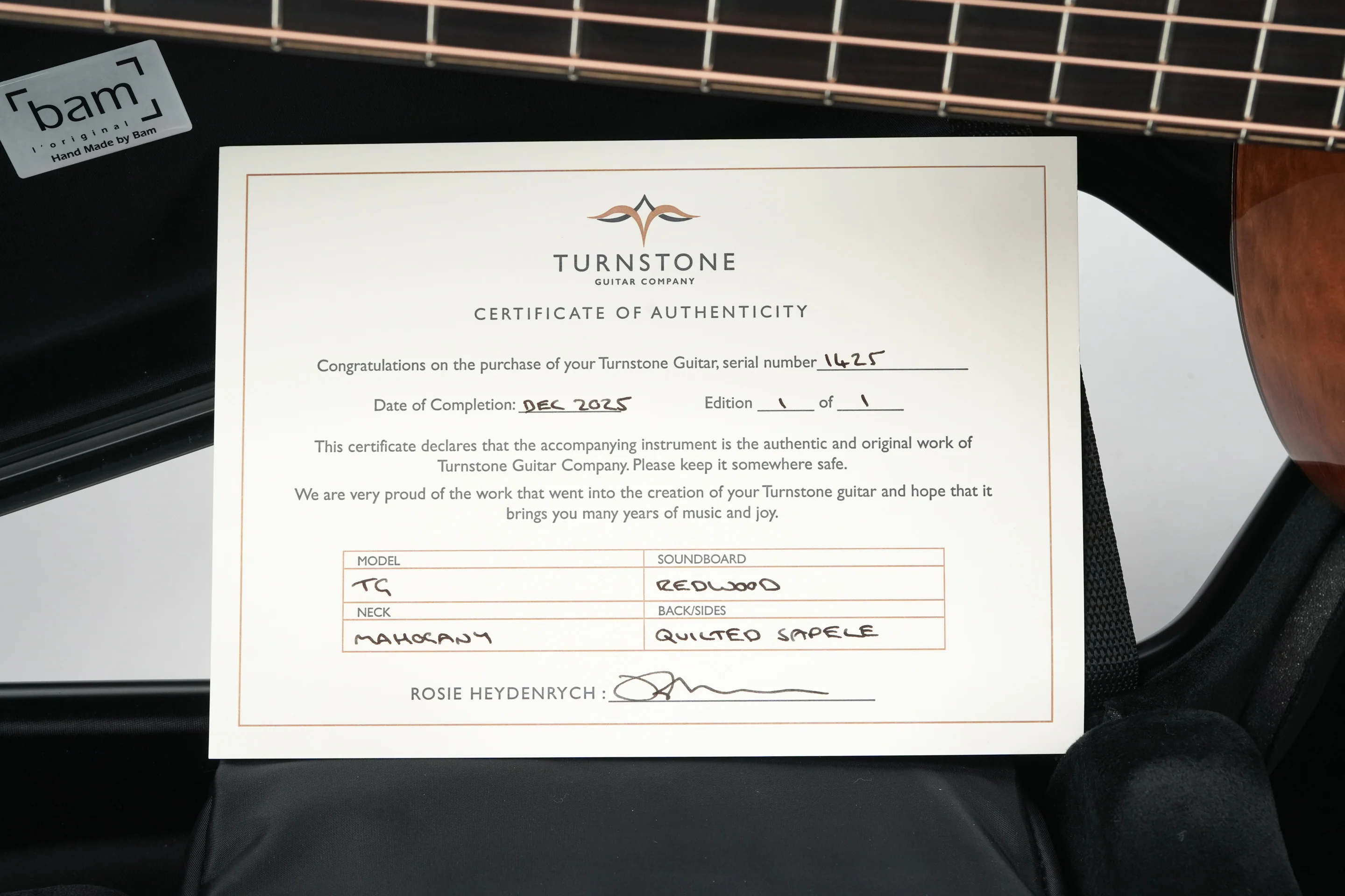 Turnstone TG Custom Quilted Sapele Redwood - Image 16